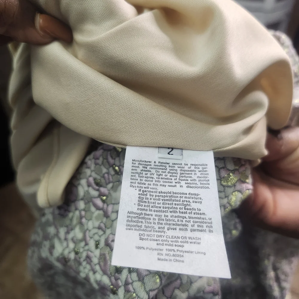 Alyce Paris Pink Floral Off-Shoulder Maxi Dress - Picture 2 of 13